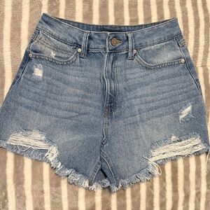 Sincerely Jules Blue Distressed Jean Shorts